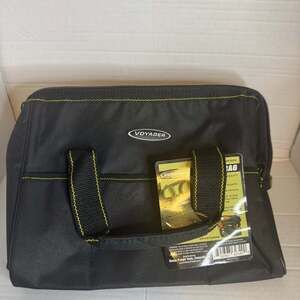 Voyager 12-Inch Portable Tool Bag with 21 Pockets and 24lb Capacity